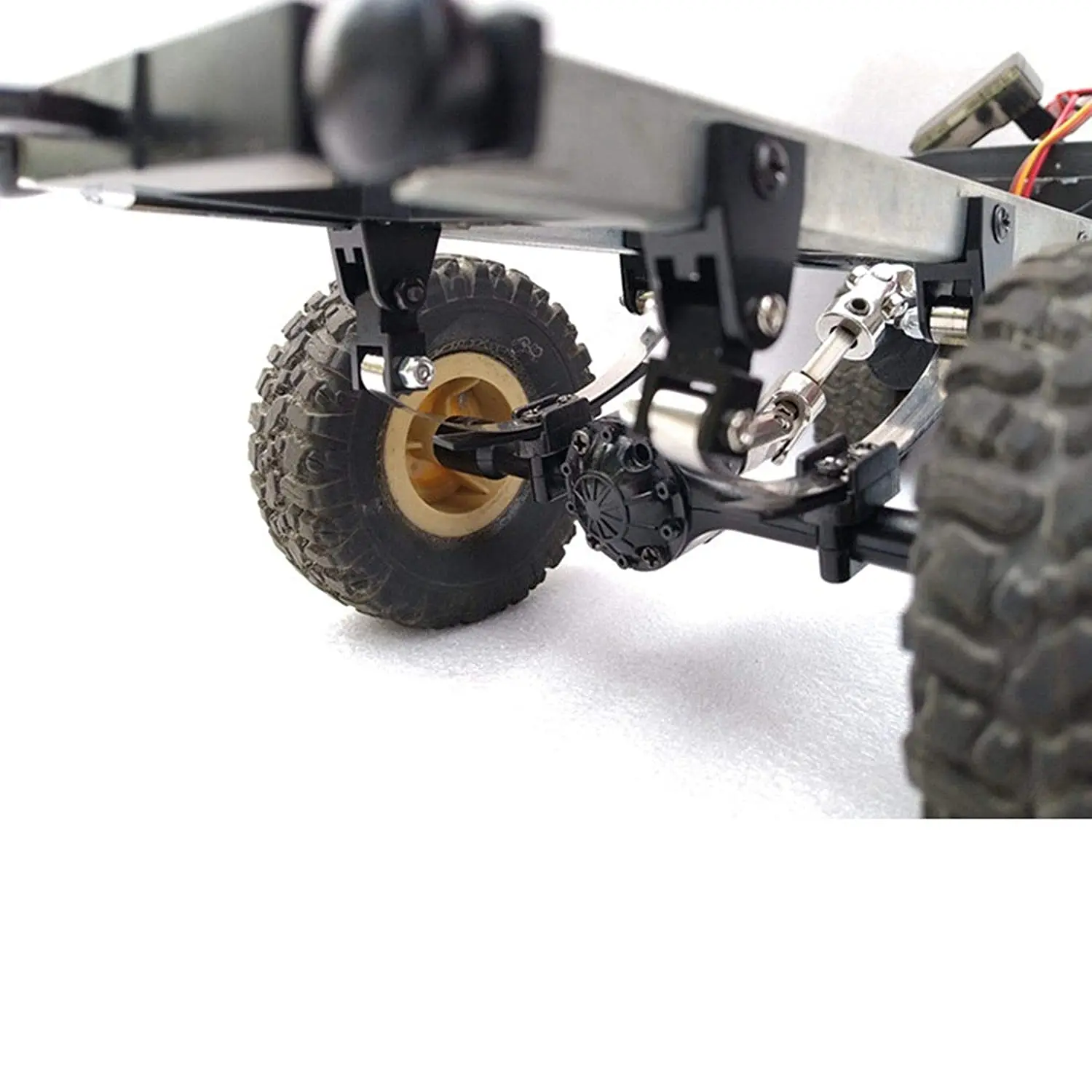 BEDW-Steel Leaf Spring Suspension Set For WPL Henglong B14 B16 B24 B36 Ural Q60 Q61 Q62 Q63 Q64 4X4 6X6 Truck & Crawer