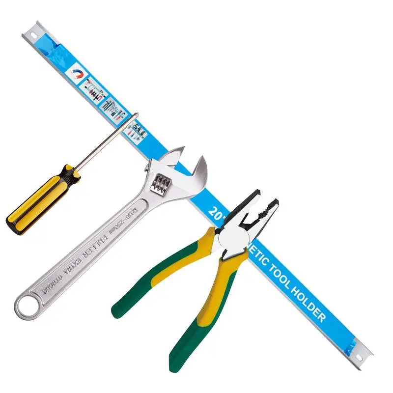 8/12/18/20inch Magnetic Tool Holder Heavy Duty Tool Bar Space Saving Metal Organizer Rack Tool For Workshop Garage