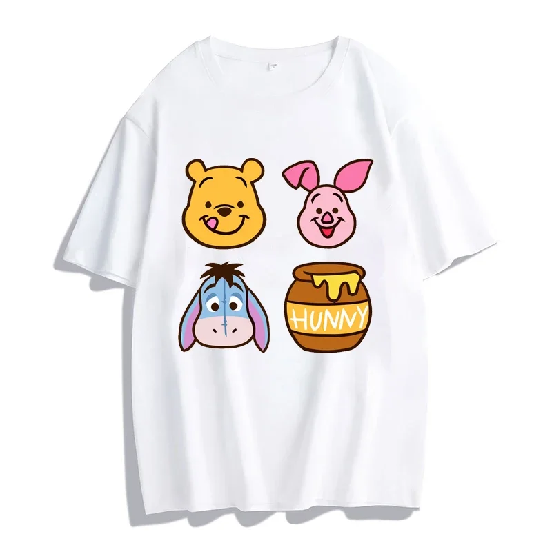 سيارات ديزني النسائية الكرتونية ، تيشيرتات بطباعة رسومات ، تيشيرتات هاراجاكو ، أكمام قصيرة ، ملابس الشارع برقبة دائرية ، تي شيرت كاواي ، كاجوال ، هيب هوب