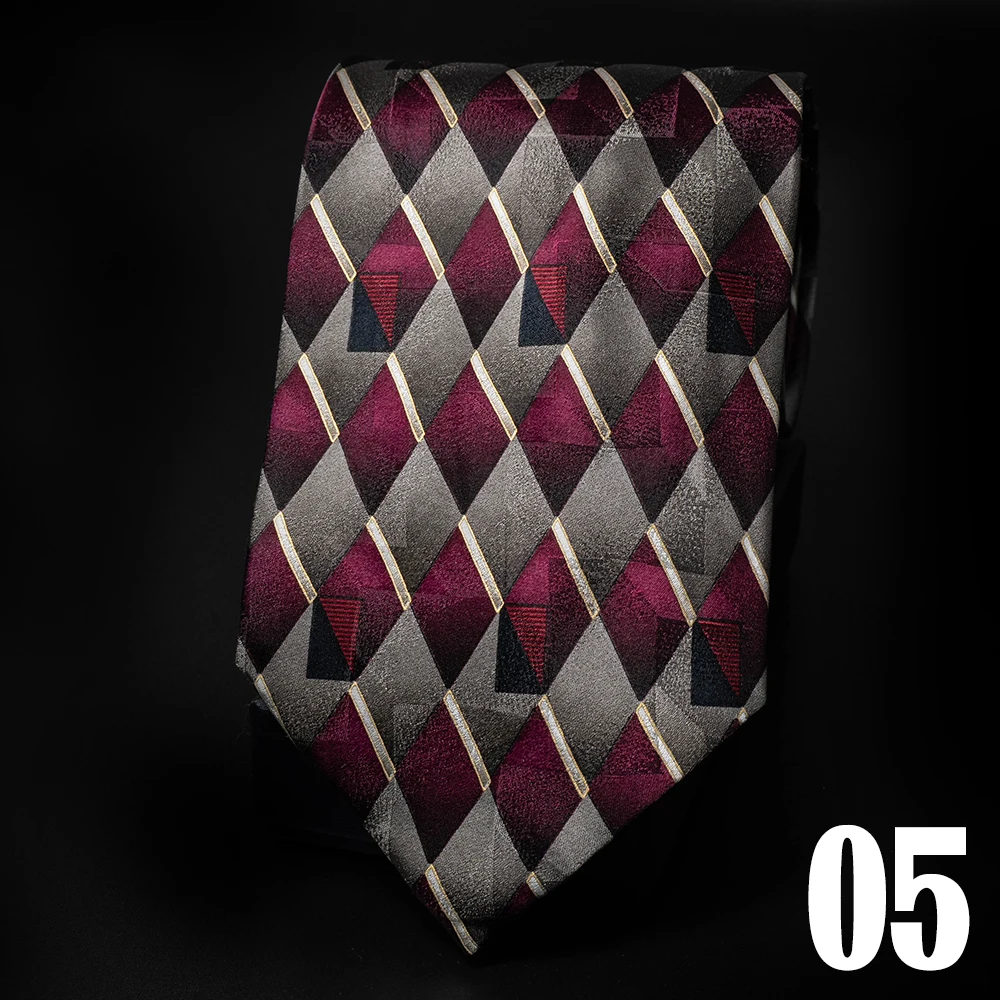 100% Real Silk Men Necktie 10cm Wide Classic Business Formal Neck Tie Luxury Pure Natural Silk Knit Woven Necktie For Wedding