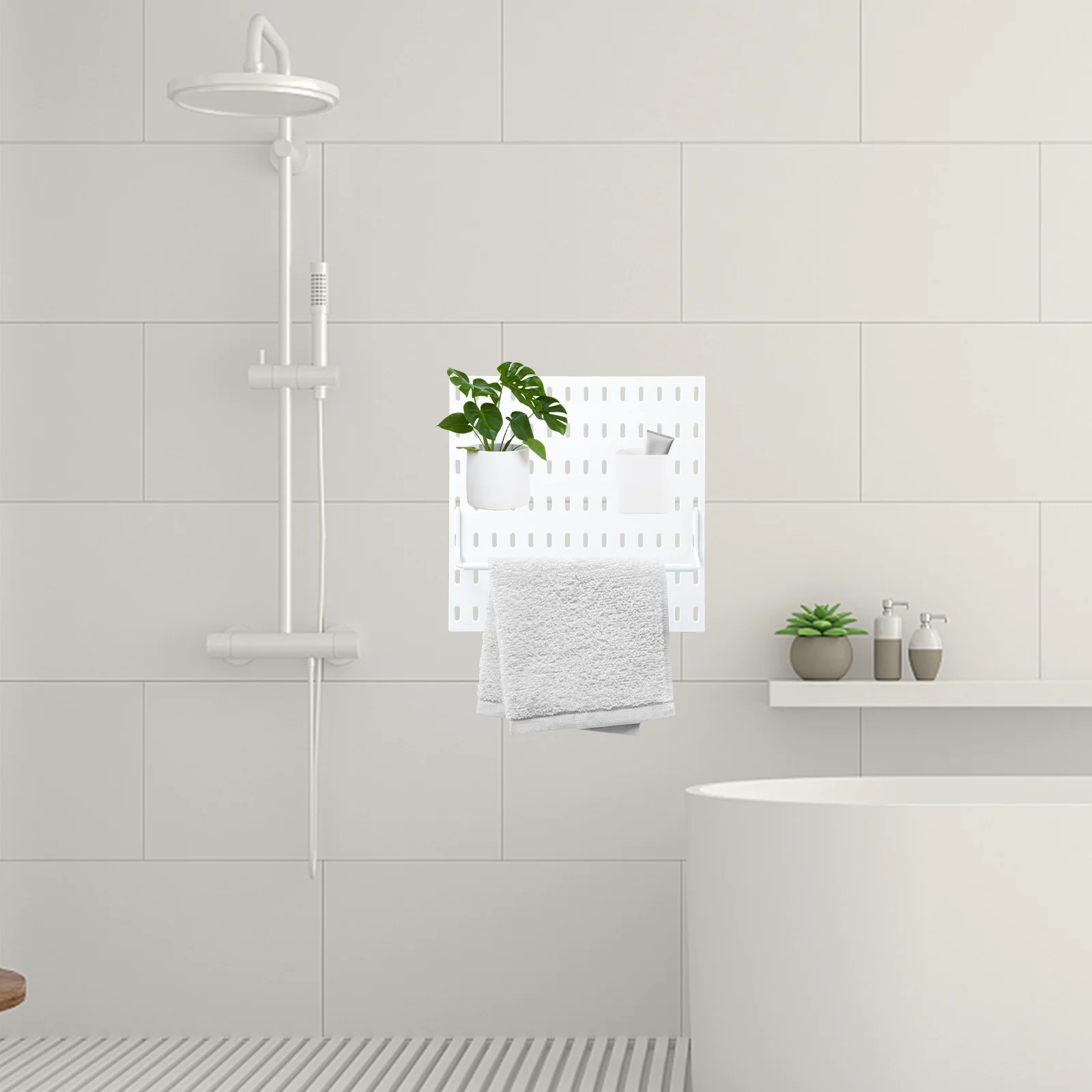 

1Pcs Pegboard Display Rack Plastic Organizer Bins for Tool Storage Screws Bolts Nuts Accessories Pegboard Accessories