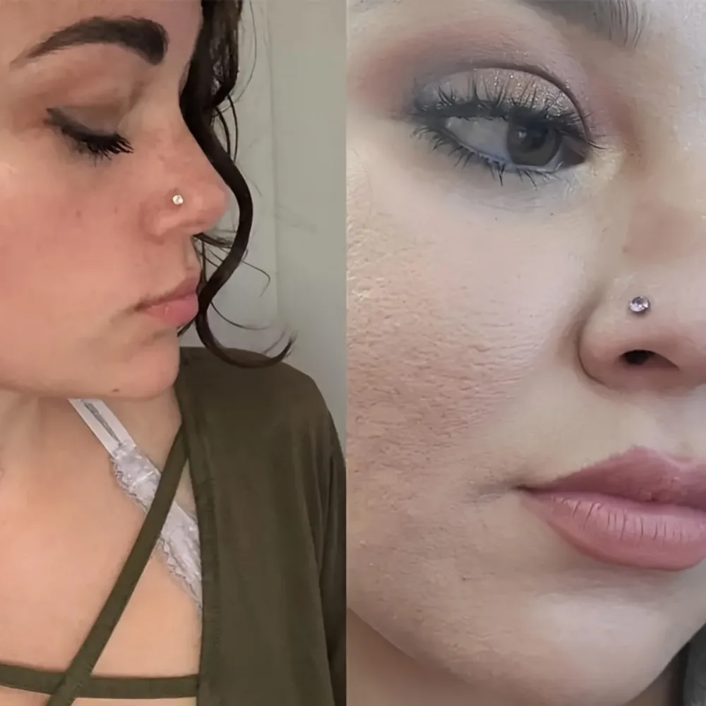 8 قطعة/الحزمة الفولاذ المقاوم للصدأ القلب جولة تشيكوسلوفاكيا الشفاه ترصيع ل الغضروف الزنمة Labret الثقب مجوهرات للجسم لارتداء اليومي #2