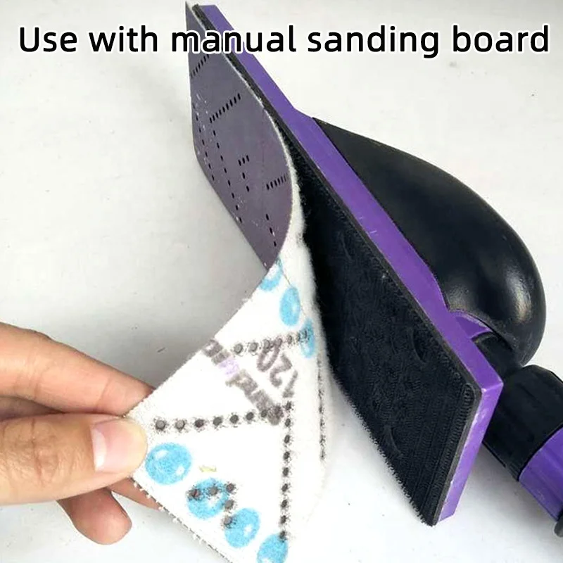 Square flocking dry sandpaper hand planer for automotive wood polishing