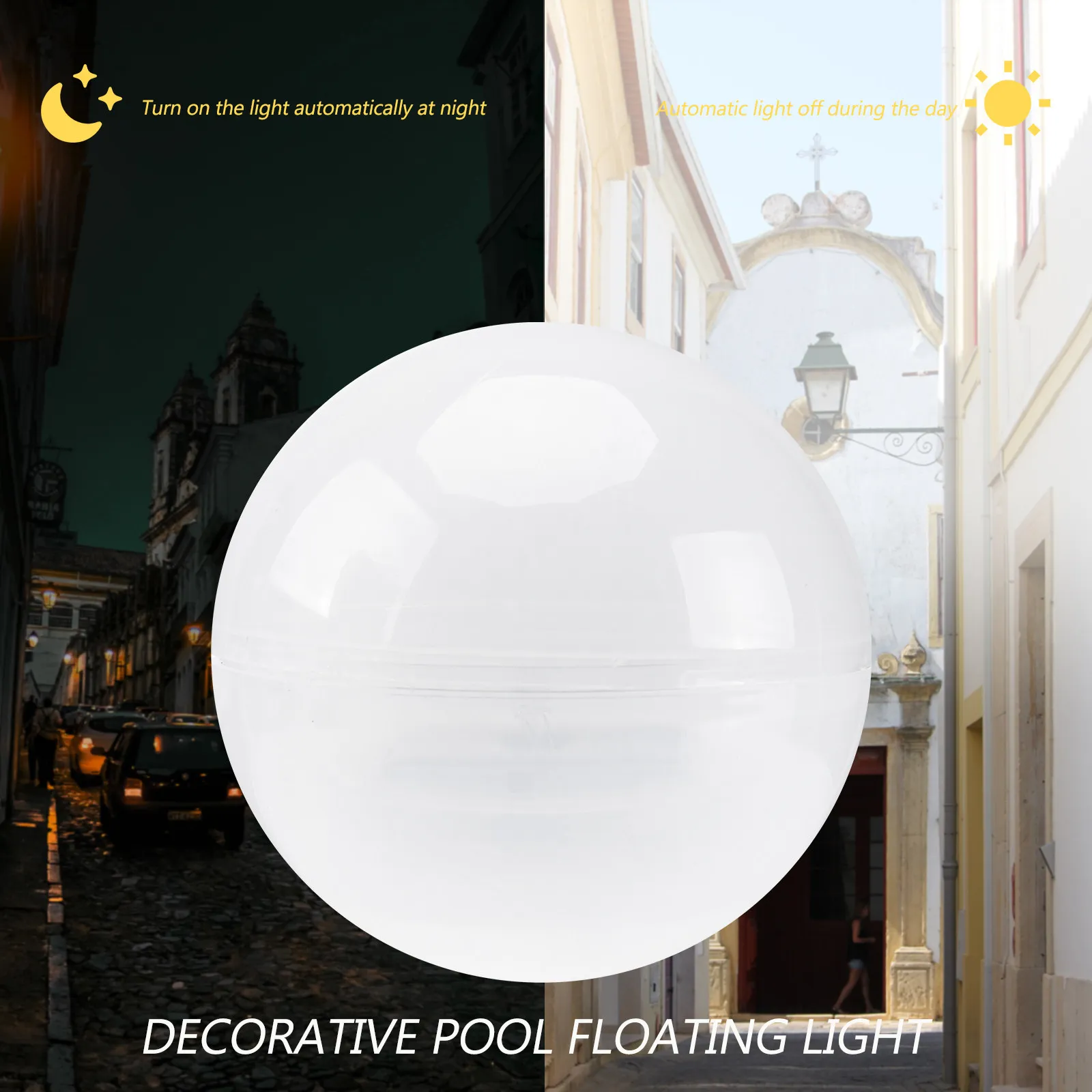 Solar Ball Light Floating Globe Lamp White LED Pool Lighting Solar Panel Energy Saving Decoration LED Floating Lights
