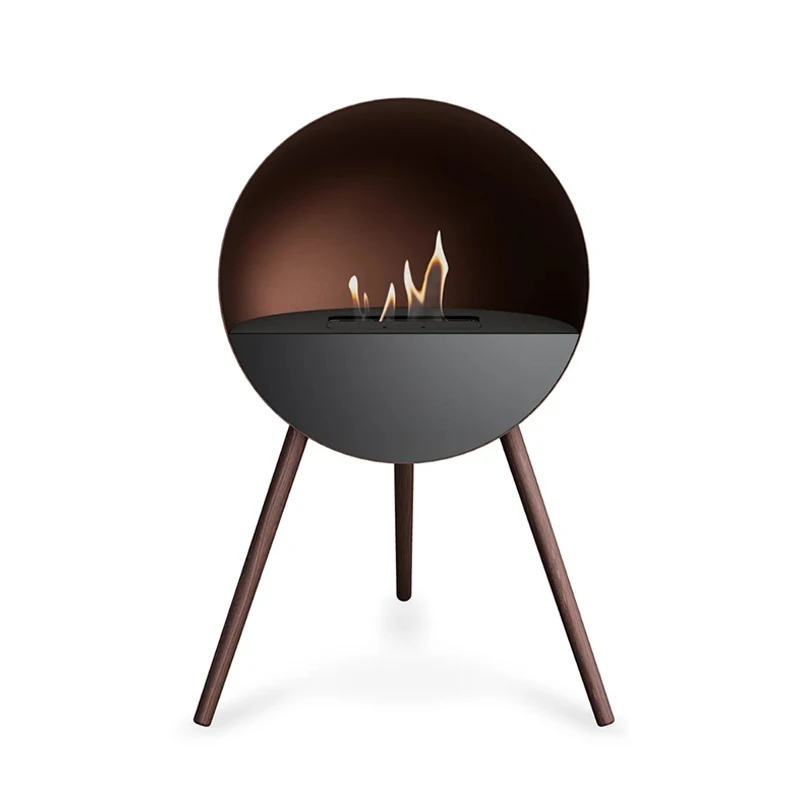 New Design Burning Garden Ethanol Indoor Large Heating Portable Smokeless Metal Tabletop Fireplace for Villa Apartment Hotel Use