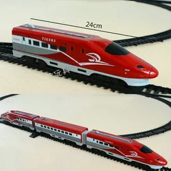 1:87 Red Eurostar High-speed EMU Train Model Simulation Electric Track Model Children's Toys Boy Scene Birthday Gift Display