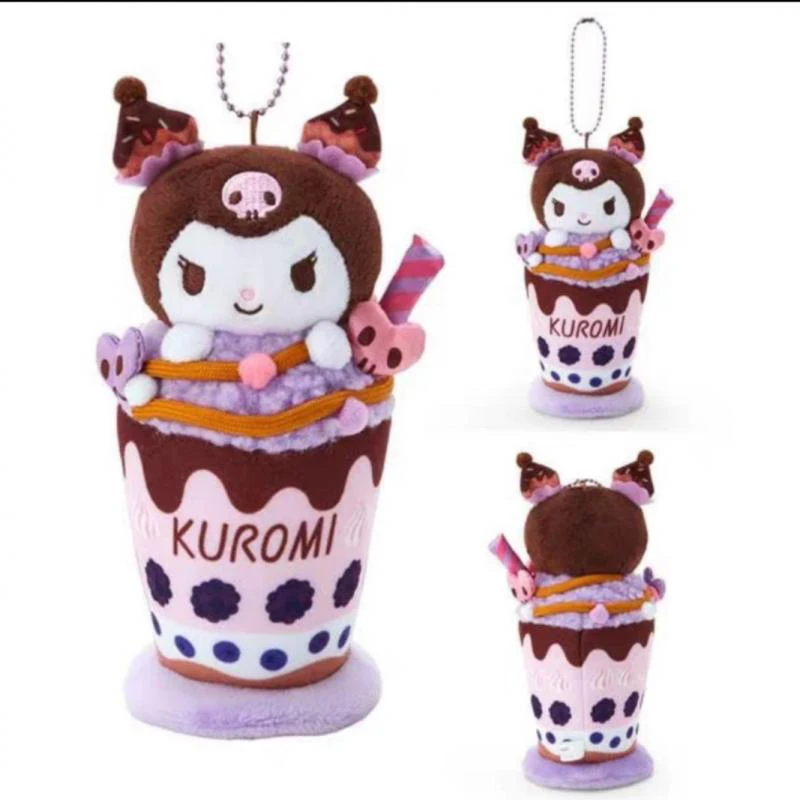 Hello Kitty Sanrio Cinnamoroll Ijs Cup Pluche Hanger Kuromi Mijn Melodie Pluche Pop Sleutelhanger Rugzak Decoratie Vakantie Cadeau