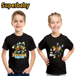 Hot Sale Rayman Legends Adventures Print Funny Kids T-shirt Baby Boys Girls Clothes Summer Children Cotton Short Sleeve T shirt