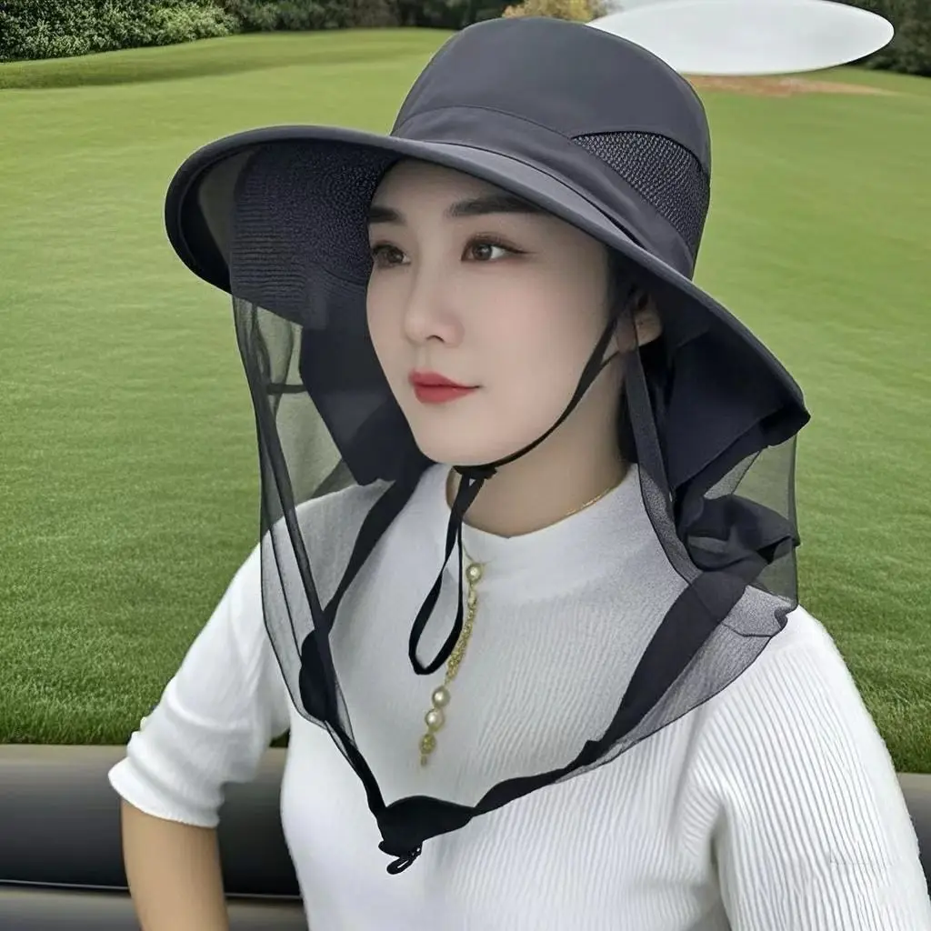 New Unisex Anti Mosquito Hat with Neck Cover Sun Protection for Outdoor Farming Work