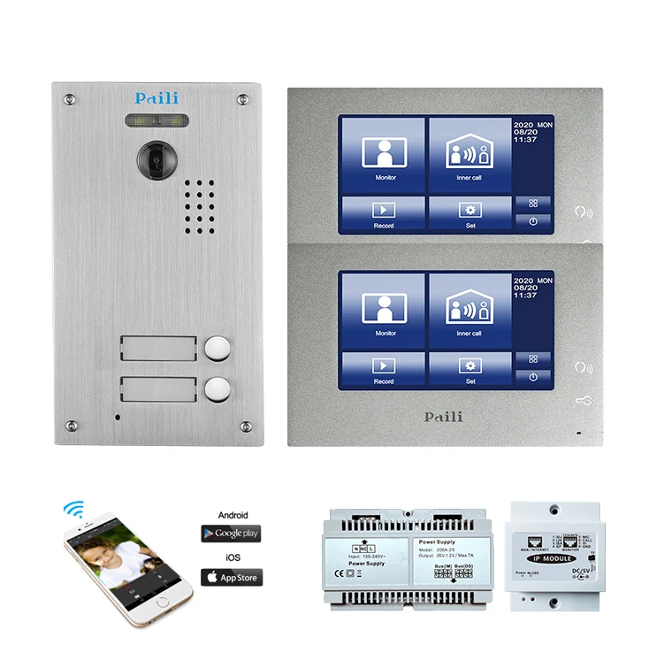 Smart Home Wall Tablet Automation Controller Android Tcp/Ip Visual Intercom Video Calling Door Phone