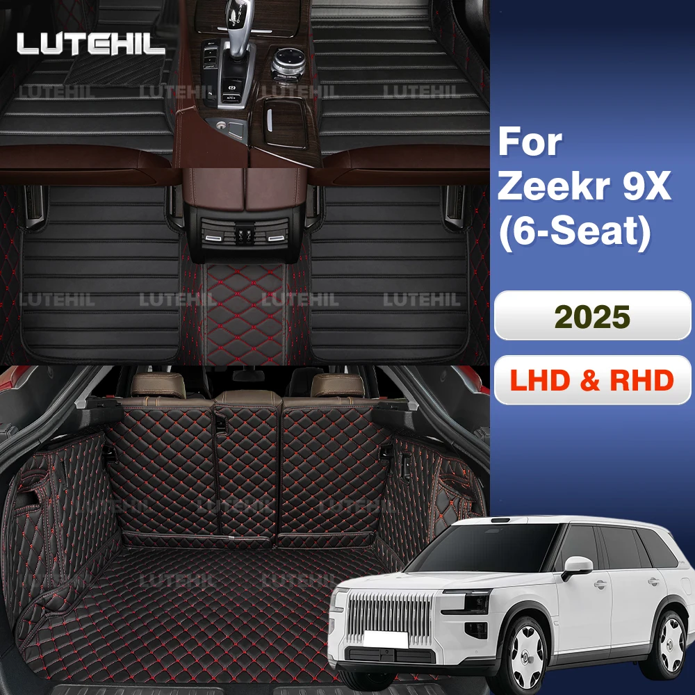 

Car Floor Mats For Zeekr 9X (6-Seat) 2025 Trunk mat Cargo Liner Protection Carpet Custom Floor Liners Accessories