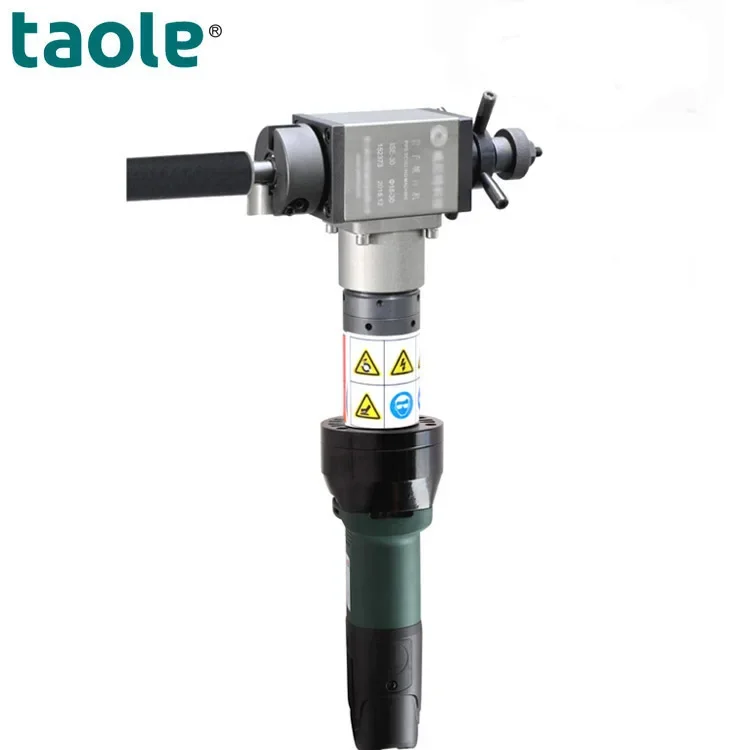 Taole high quality Internal 40-120mm electric driven Cold Cutting Portable Metal pipe bevelling chamfering machine (ise-30)