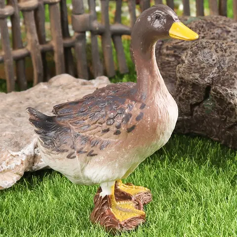 Oenux Farm Modell Simulering Gås Anka Gris Höna Ko Häst Får Actionfigurer Fjäderfä Djur Figur Miniatyr Söt Barnleksak 8 best sales leksaker med bondgårdsdjur - №2