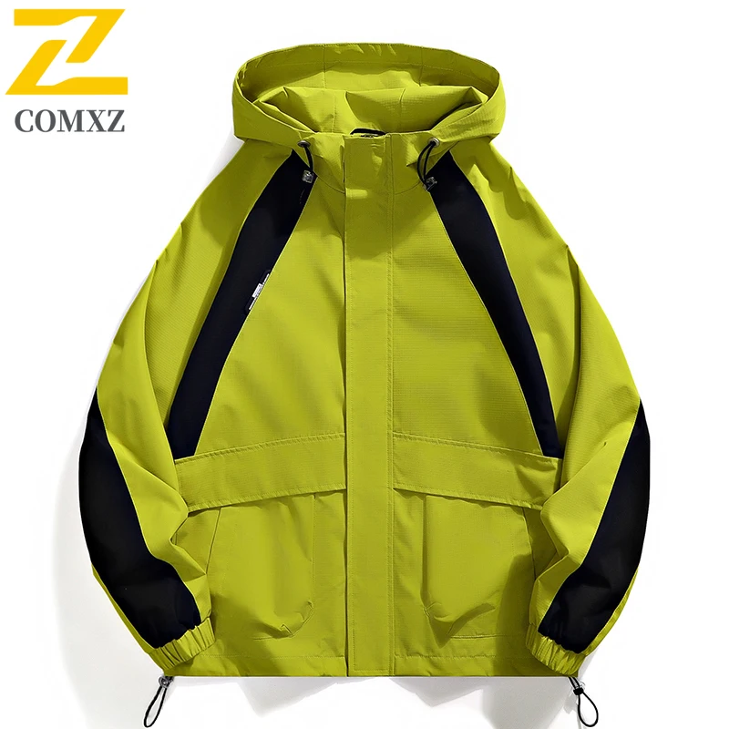 

Мужская повседневная куртка 2024, весна и лето, новая ветрозащитная водонепроницаемая дышащая куртка с капюшоном, уличная куртка для кемпинга и поездок на работу