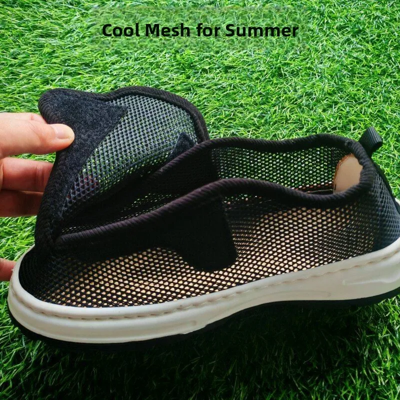 Wide Width Comfortable Pre-Post Surgery Foot Swelling Elderly Special Shoes Diabetic Bunion Orthopedic Breathable Cotton Slip...