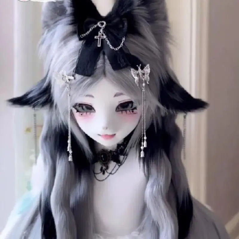 

Yis cosplay Custom Fursuit head Furry Kigurumi Head Cosplay Kemono Handmade Headsets Beast Customized Fursuit Kemono Head