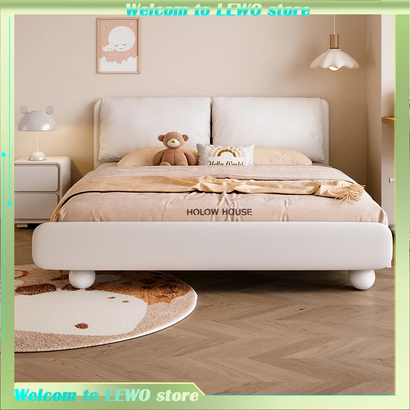 

Designer Aesthetics Bed Minimalist Bedroom Simple Wedding Beauty Bed European Tatami Letto Matrimoniale House Accessories