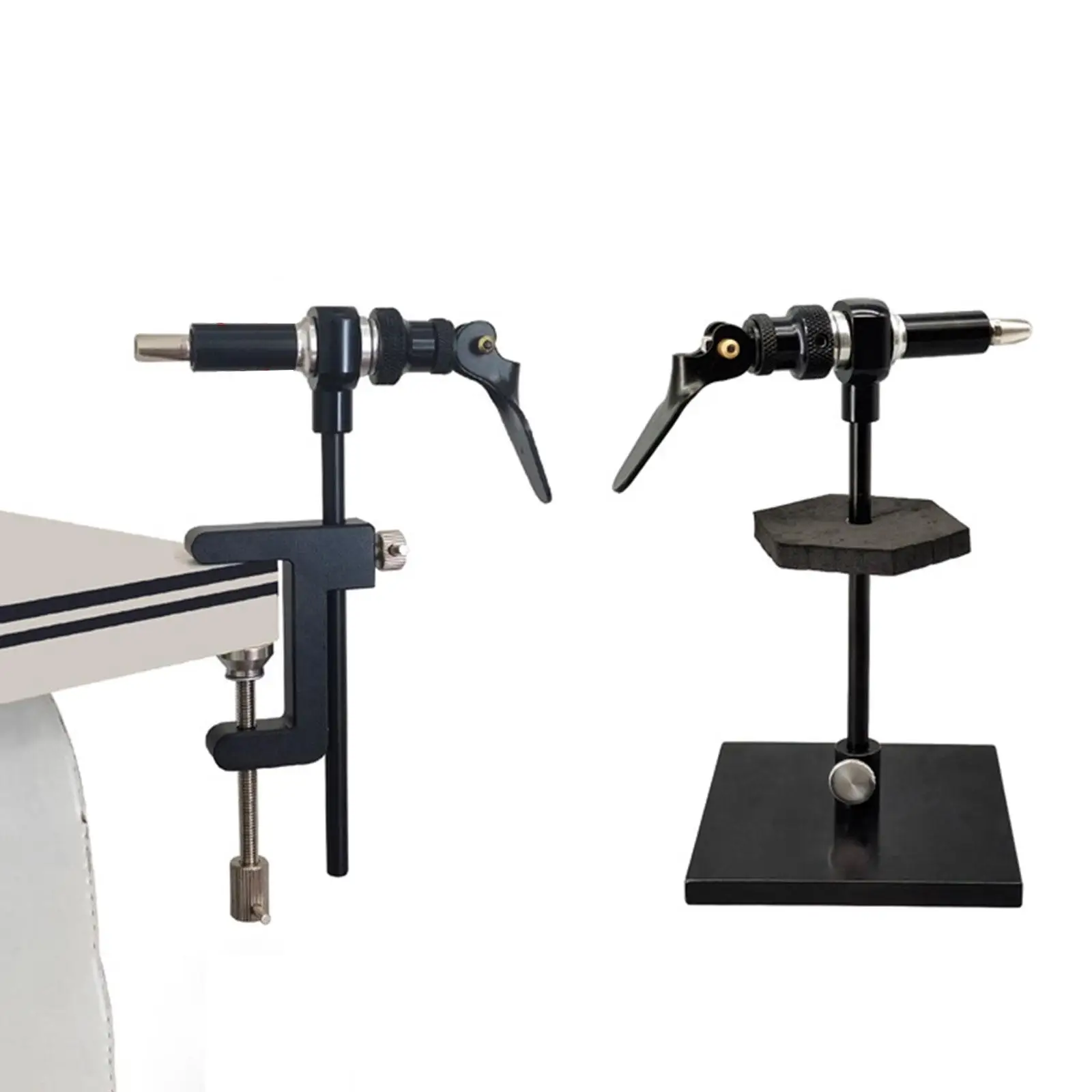 

Rotary Flying Fishing Tying Vise Set Lightweight for Professionals Beginners with Pedestal Base 360° Rotation Universal Design