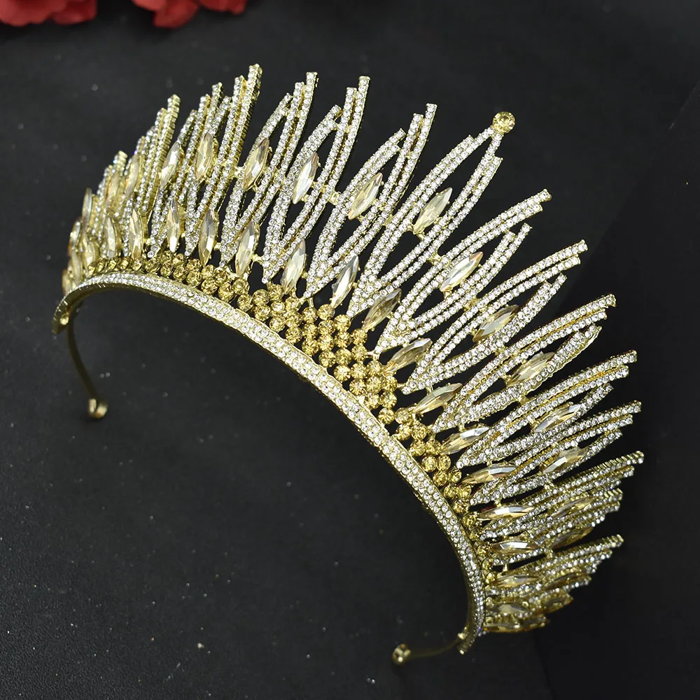 Cristal Tiaras Do Casamento para As Mulheres, Luxo Coroa De Noiva, Acessórios Do Cabelo Do Casamento, Headpieces, Pageant Cabeça Jóias, Rainha Coroa, A281