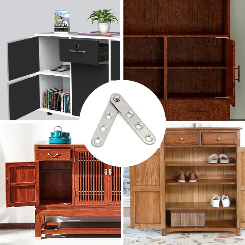 2/6pcs hinges, cabinet wardrobe furniture door rotating hinges, Cabinet door rotation shaft pivot hardware accessories