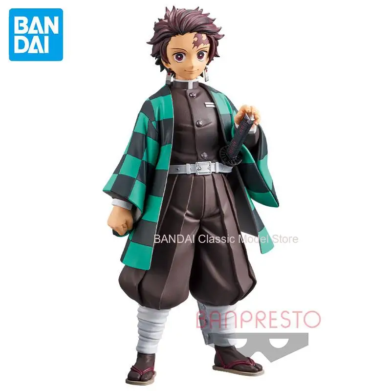 In Stock Original Banpresto Demon Slayer Kamado Tanjirou รูปอะนิเมะของแท้สะสมชนิดบรรจุกล่องตุ๊กตาของเล่นเครื่องประดับของขวัญ