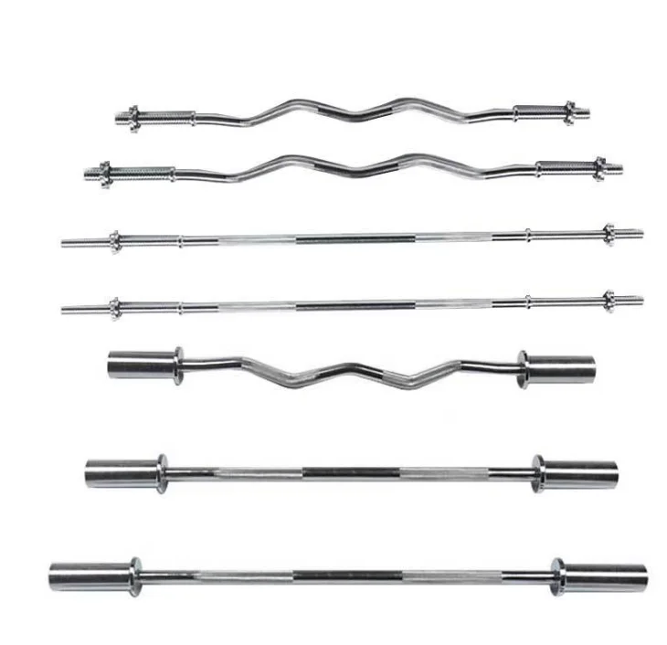 الصلب الحديد بار للرجال والنساء 1.5 متر/1.8 متر/2.2 متر الصالة الرياضية اللياقة البدنية المنافسة مقاعد البدلاء الصحافة 20 كجم رفع الأثقال بار