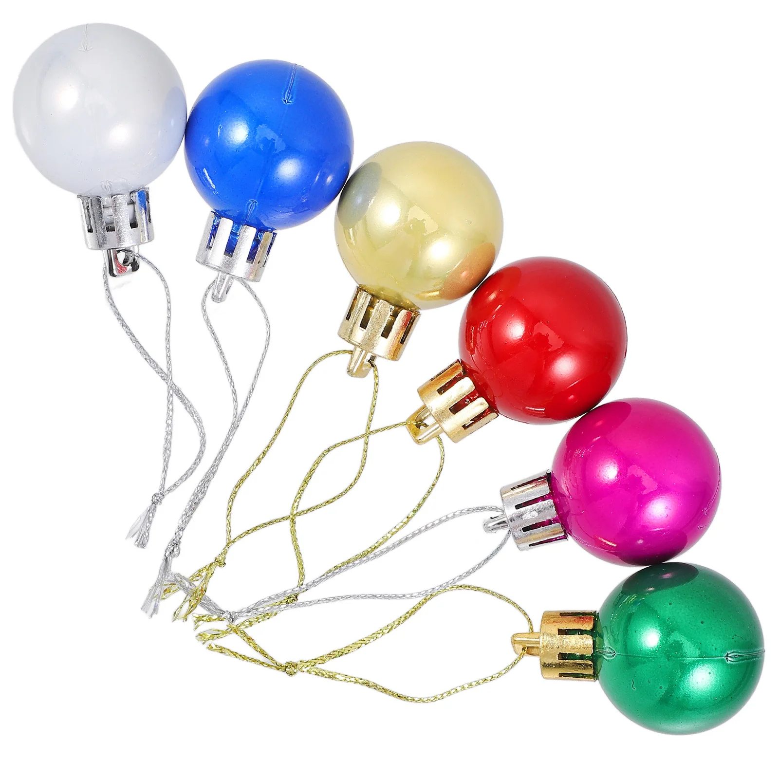 

24Pcs Xmas Tree Hanging Balls Ornaments Festive Decorations Reusable Christmas Decors for Parties Trees Compact Design