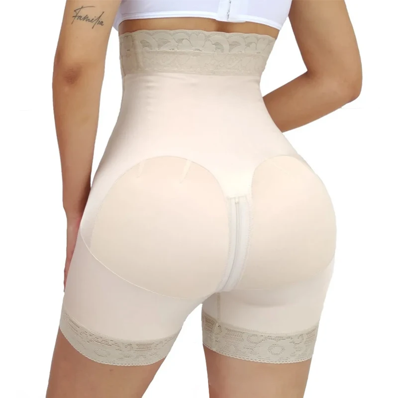 Fajas Colombian Girdle Waist Trainer High Waist Stitching Lace Short Butt Lifter Charming Curves Flatter Your Figure 2024