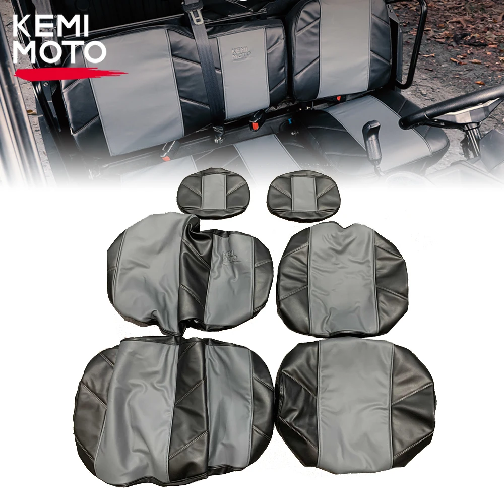 KEMIMOTO Front Stylish 60/40 Split Bench Seat Cover Compatible with Polaris Ranger XP 1000/Crew Ranger 1000/Crew 2017-2023 2024