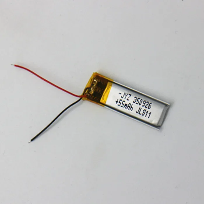 

Полимеризованная литиевая батарея 3,7 В. 350926 Маленькие игрушки Bluetooth с автоспуском, светодиодная лампа, аккумуляторная батарея 55 мАч