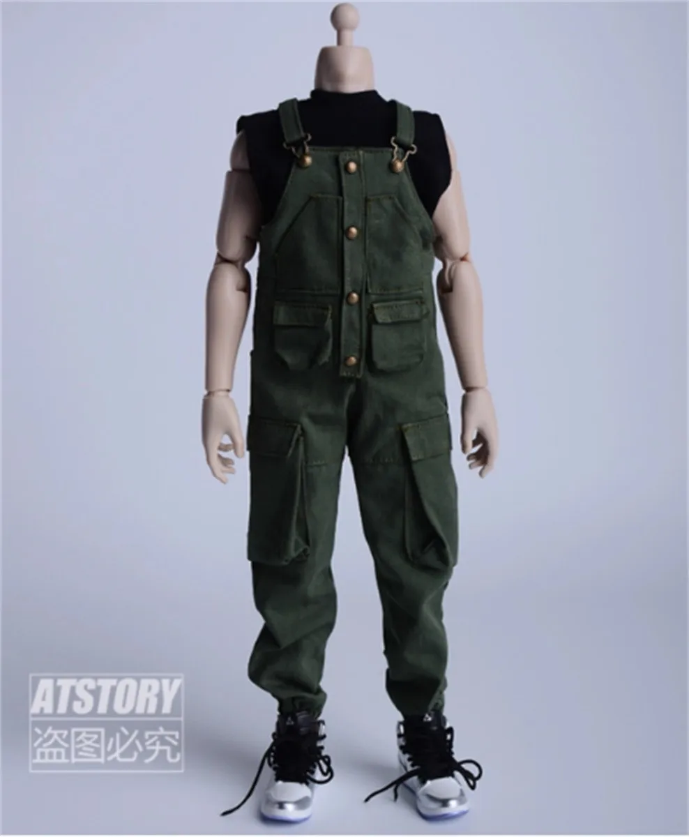 1/6 Workwear overalls  pants  trendy soldier clothes DIY shirt Fit 12'' Action Figure   body Solider Action Figure  Toys