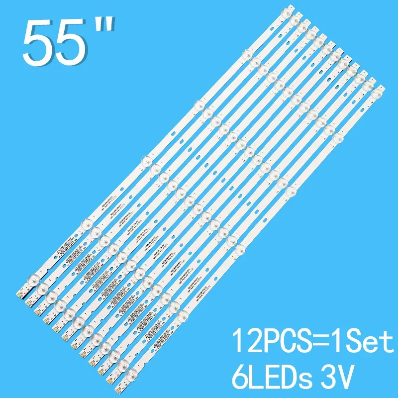 LED Backlight Strip For CY-550D-6X12-HL+HT NPB15D544103BL041-001H 8D55-DNDL-M8612A 55ULES50T2SM 55L52TC-S AX55LEDA88