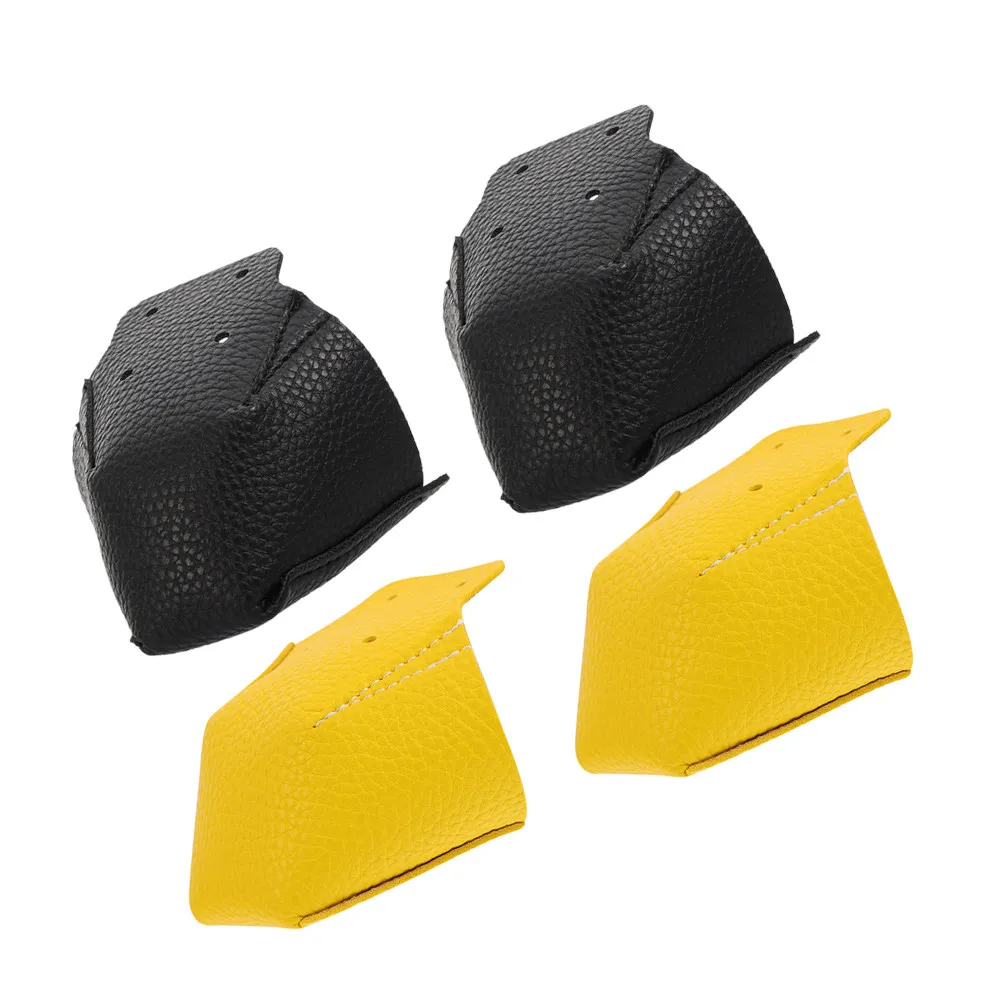 4Pcs PU Skate Toe Caps with Lychee Texture – Breathable, Wear-Resistant Grip Protection for Roller Skates