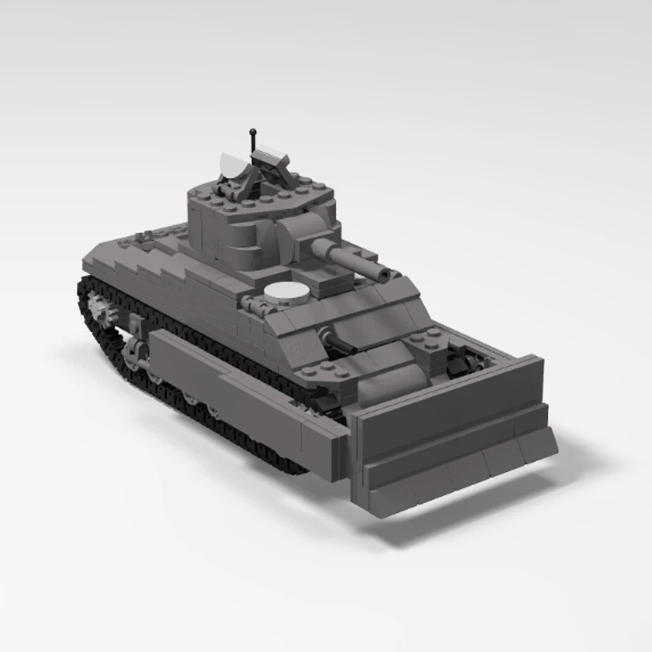 MOC سلسلة عسكرية مجنزرة دبابة m4a4 شيرمان الجيش القتال مركبة بنة التجمع نموذج كبار الطوب لعبة هدايا الاطفال #3