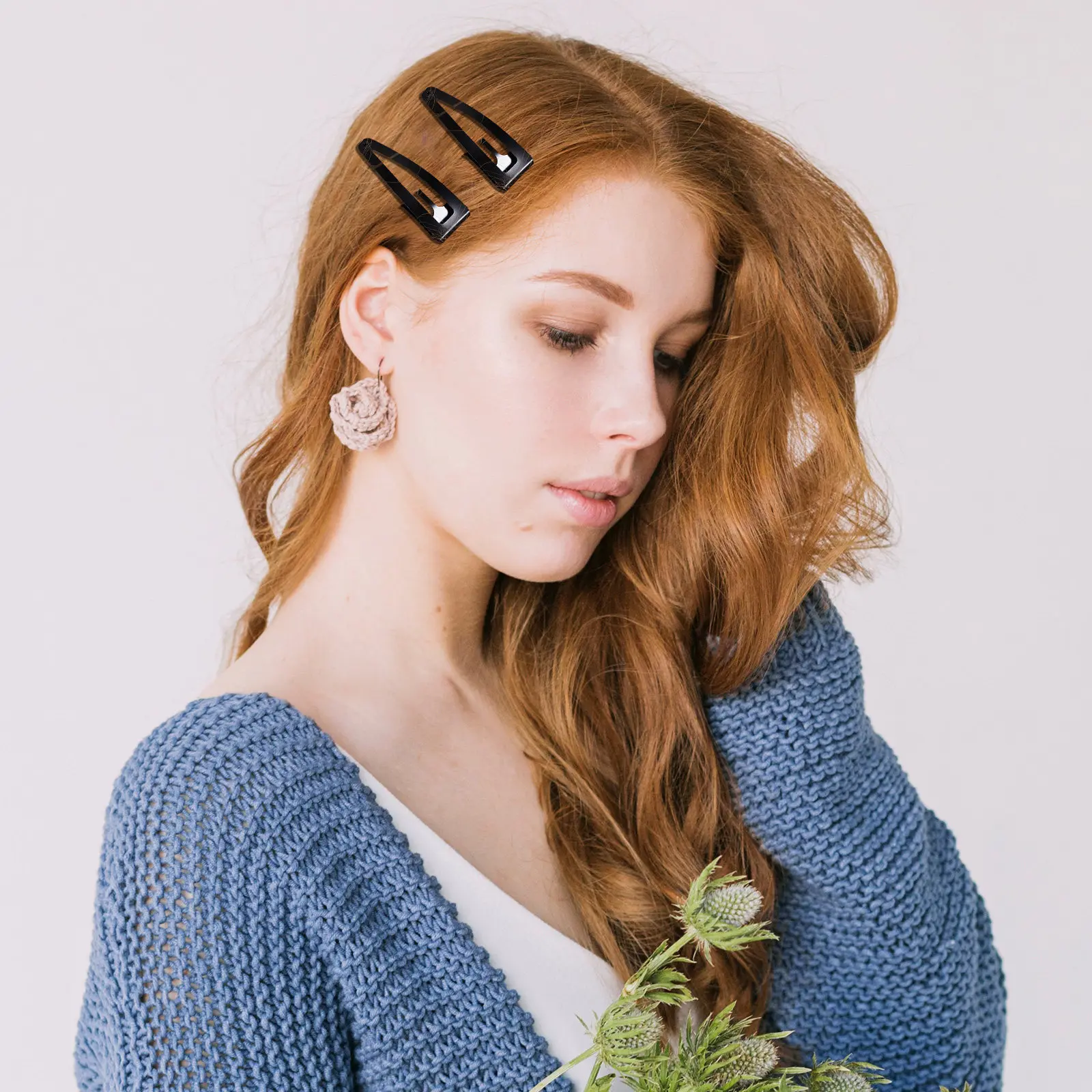 

40Pcs Metal Snap Hair Clips Reliable Hairpins Hair Accessories for Women Girls Decorative Styling Clips Metal Hairpin