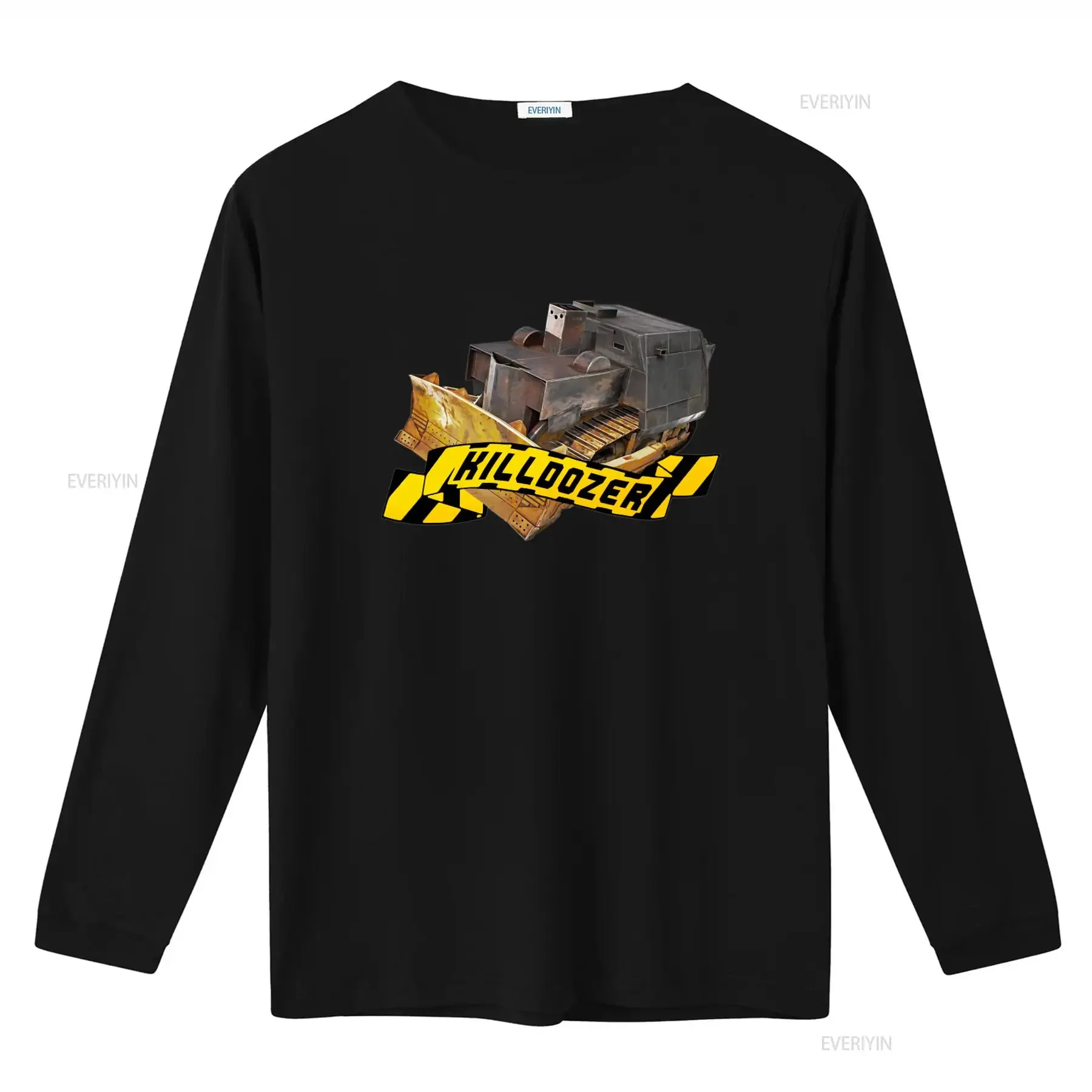 Killdozer T shirt for Men Unique Construction Vehicle Design High Quality Print Perfect Casual Wear vintage Washed Stretched