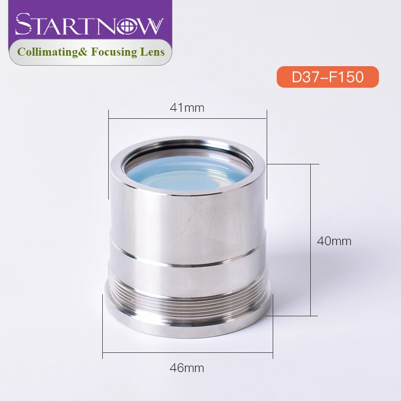 WSX Fiber Laser Focusing Lens KC13/15 NC30 NC60 4-8KW Cutting Head Collimator D30 37 F100 150 Laser Collimating Lens With Holder