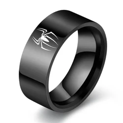 Fashion Stainless Steel Spider Animal Ring For Men Women Finger Rings Hip Hop Punk Jewelry Birthday Gift for Halloween Friend