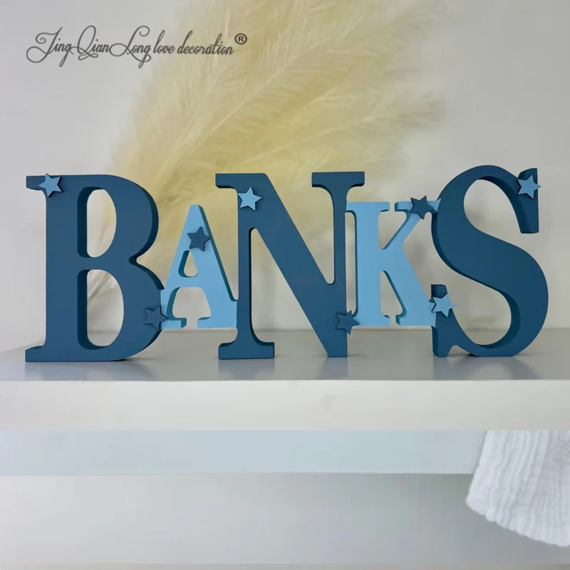 Custom personalized engraved tumble name -freestanding wooden initial, wooden letters, nursery letters, nursery name, nursery de