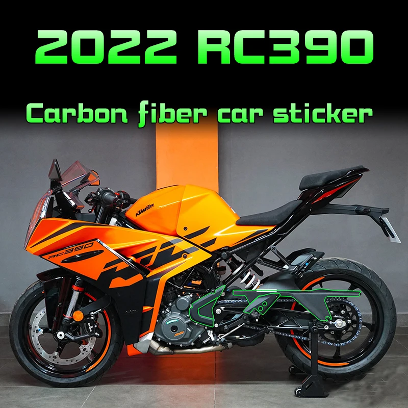 Suitable for 22 DUKE KTM RC390 car body carbon fiber protective stickers anti scratch film accessories modification sticker