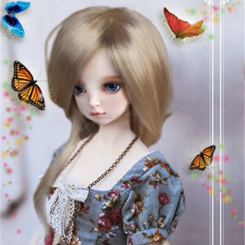 

JD157 1/6 1/4 1/3 Synthetic Mohair Doll Wigs Long Nature Straight BJD Hair YOSD MSD SD 6-7inch 7-8inch 8-9inch Doll Accessories