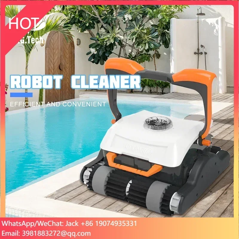 Automatic High Quality Plastic Pool Robot Vacuum Cleaner Efficient Outdoor Swimming Pool Cleaning Tool with Filter Accessory
