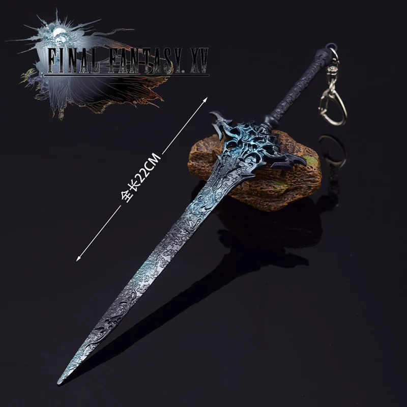 Final F & F Xvi 16 Ultieme Zwaardwapen 22Cm Gelegeerd Metalen Spel Perifere Katana Samurai Fantasie Zwaard Model Geschenken Speelgoed Voor Jongens