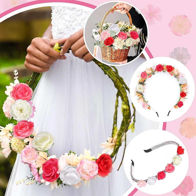 10/20/50 Stück 3,5 cm rote Seidenrose künstliche Blumen Kopf für Hochzeit Zuhause Raumdekoration DIY Braut Haarschmuck gefälschte Blume – Detail 5