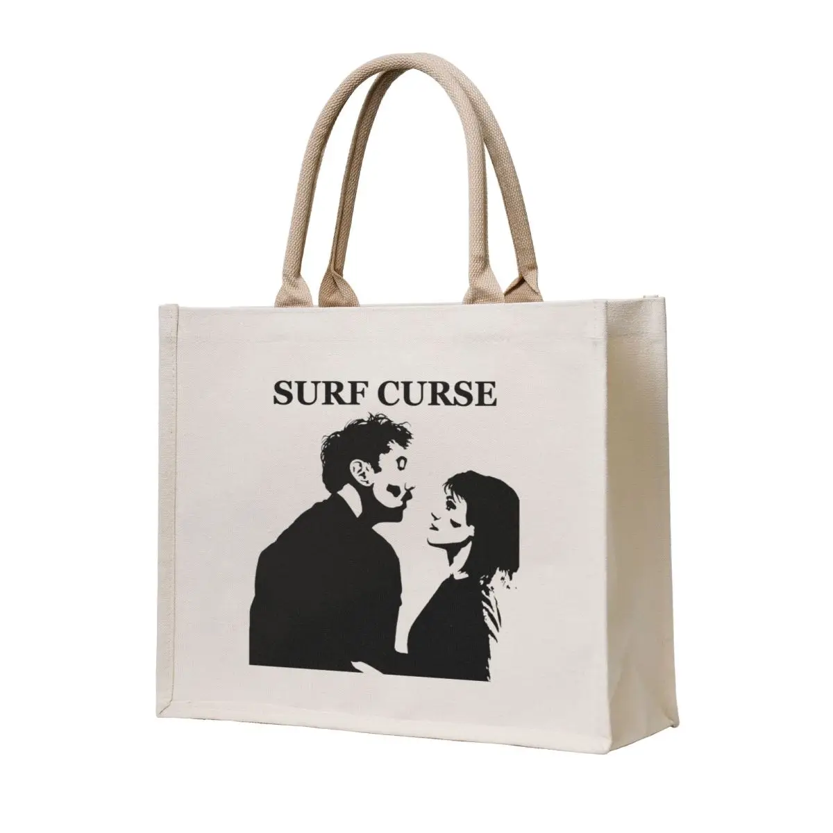 

Surf Curse Disco Design Tote Bag tote bags men Big bag women Portable shopping bag canvas tote