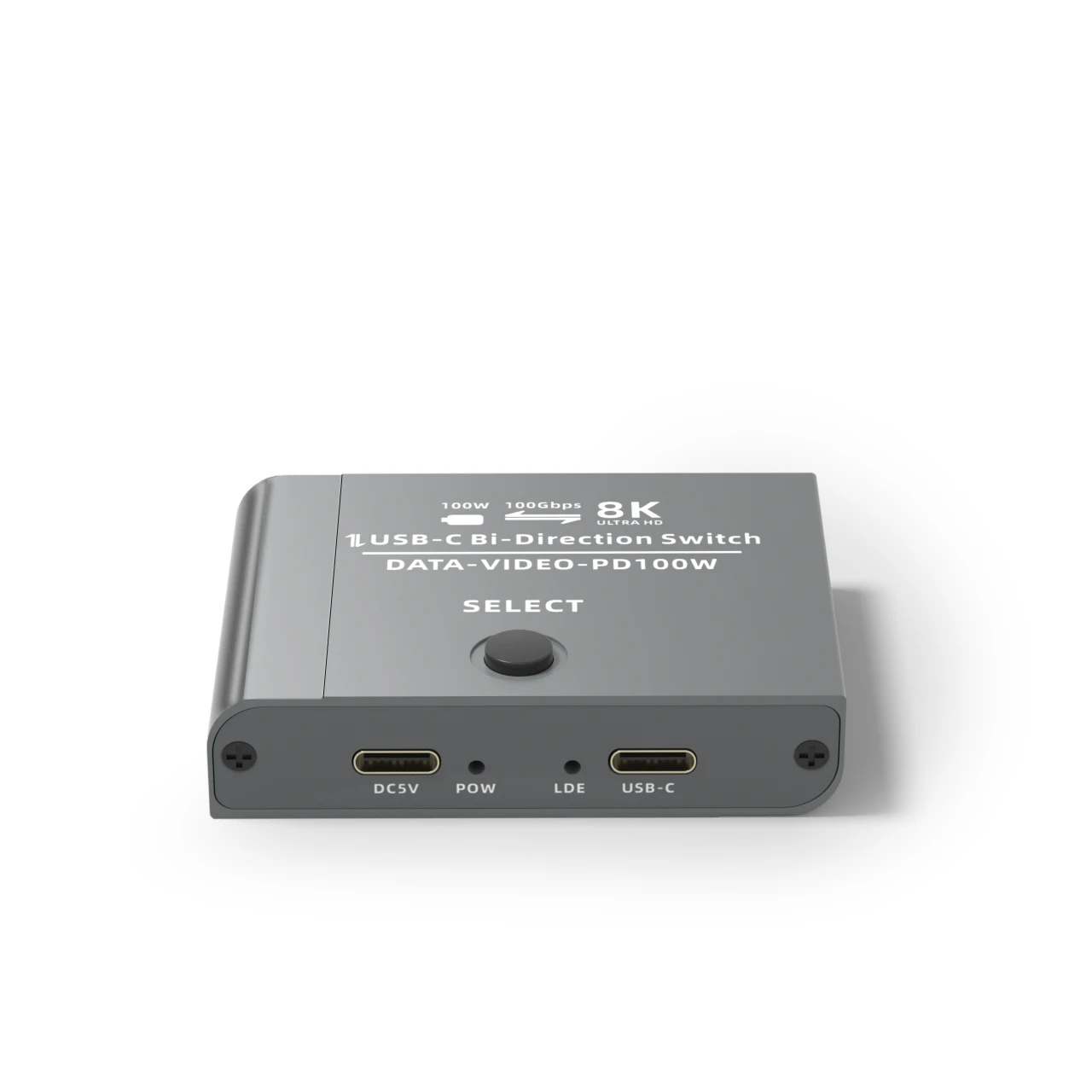 8K ULTRAHD 10Gbps 2x1 1x2 USB C Bi-Direction Switch TYPE-C 3.1 Switcher 2 in 1 Out / 1 in 2 Out Switcher 100W Power Supply