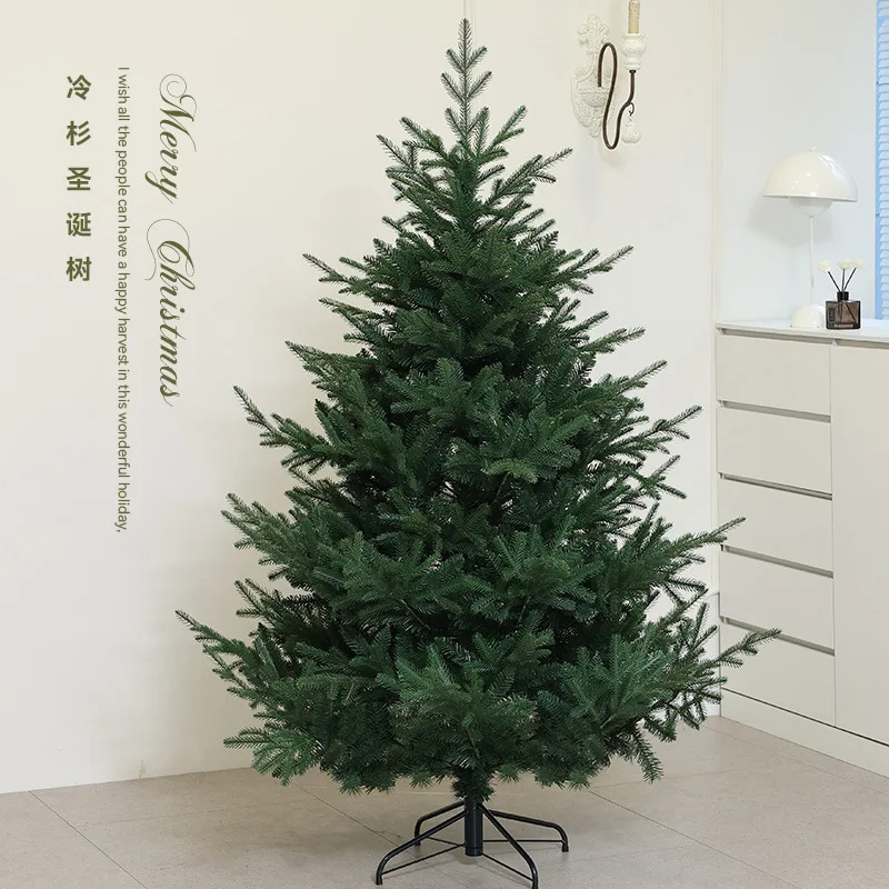 Christmas Encrypted PE Fir Tree with Lights,New Large Christmas Tree Scene Layout,Large Christmas Tree Ornament Ornaments