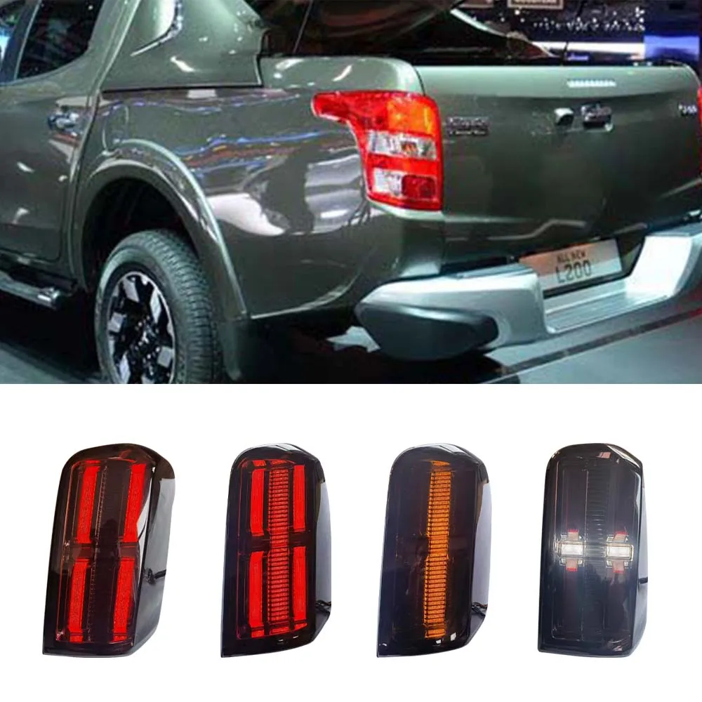 Car Rear LED Tail Light Assembly Stop Brake Lamp Turn Signal Taillight for Triton L200 2015 2016 2017 2018