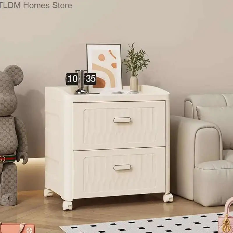 

Бесплатная установка, пластиковая тумбочка, минималистичный компактный светильник для хранения, ночной столик, современная комбинированная мебель с ящиками