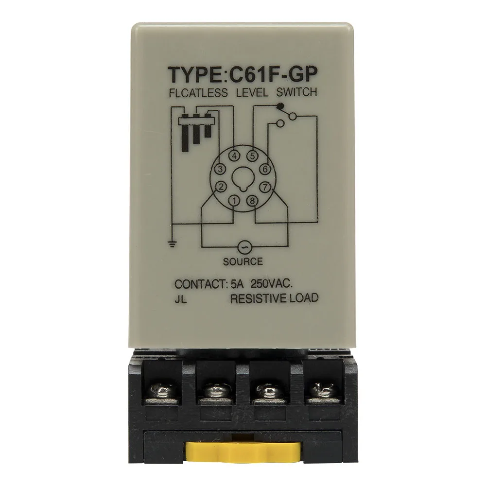 C61F-GP AC 220V floatless level switch / relay with socket base 220VAC C61F - GP water level controller / pump automatic switch